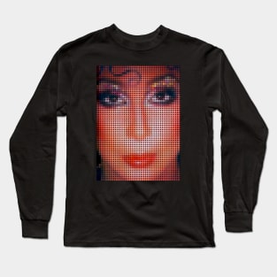 Cher 70s Dot Art Long Sleeve T-Shirt